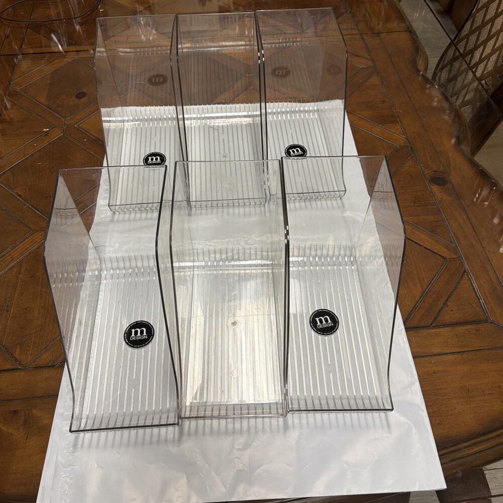 Set Of 6 M Design Kitchen Bins 11 By 8.5 By 5.5